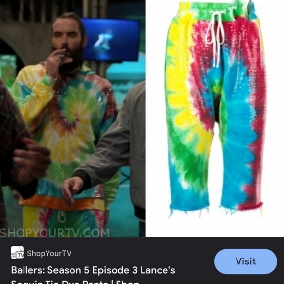 R13 Sequin Tie Dye Sweat Jadper Long Sweat Shorts Unisex - Picture 12 of 12